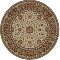 Concord Global Trading Concord Global 28327 7 ft. 10 in. x 9 ft. 10 in. Kashan Heriz - Ivory 28327